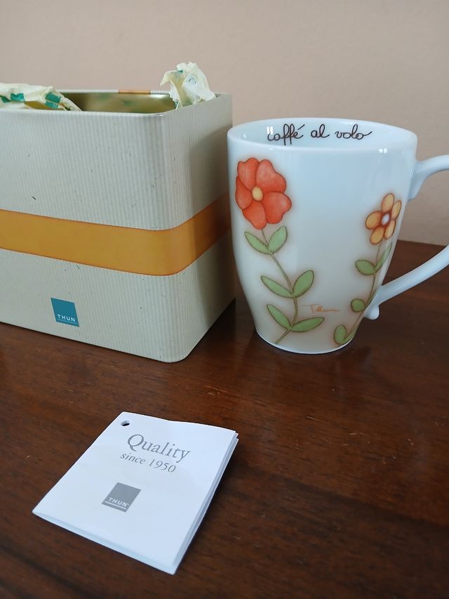 Tazza Thun nuova con farfalla