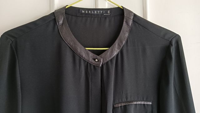 Blusa negra MERLETTI