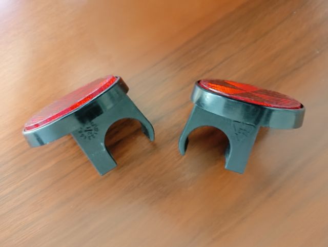 2 catarifrangenti posteriori bici