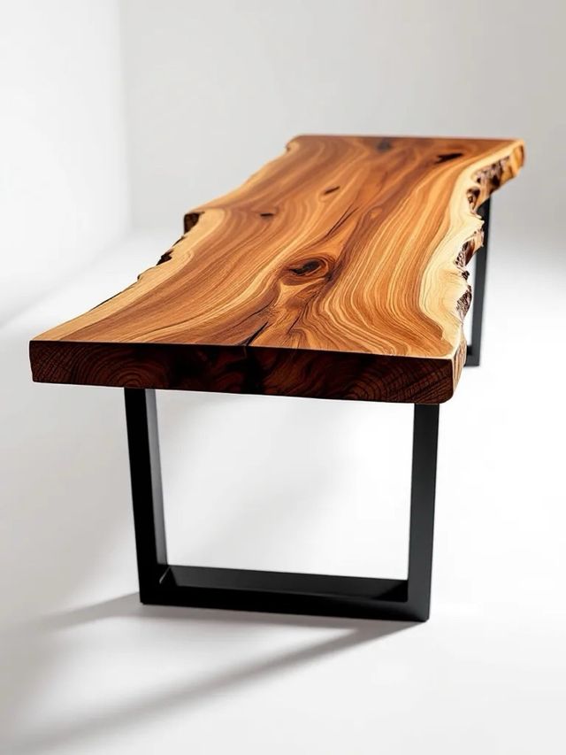 Mesa madera maciza - Estilo natural