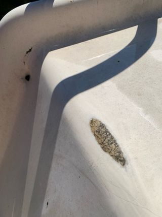 Tobogán piscina blanco