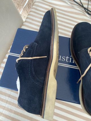 Zapatos Dustin Piel Azul marino