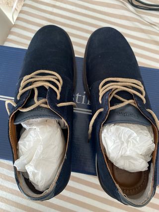 Zapatos Dustin Piel Azul marino