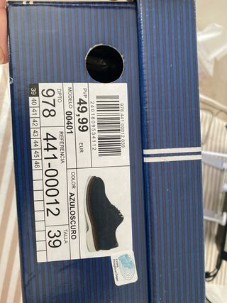 Zapatos Dustin Piel Azul marino