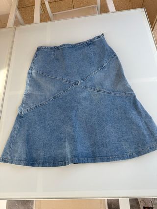 Falda vaquera Quiksilver azul