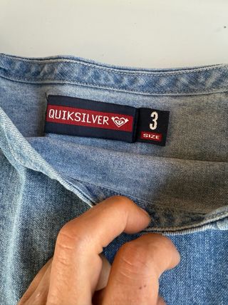 Falda vaquera Quiksilver azul