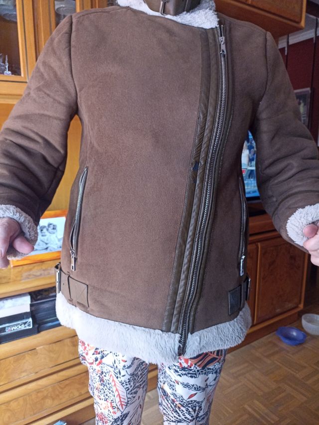 Cazadora borreguillo marrón