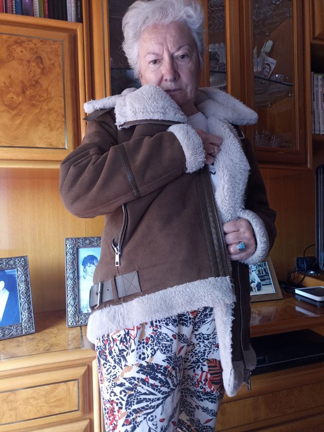 Cazadora borreguillo marrón