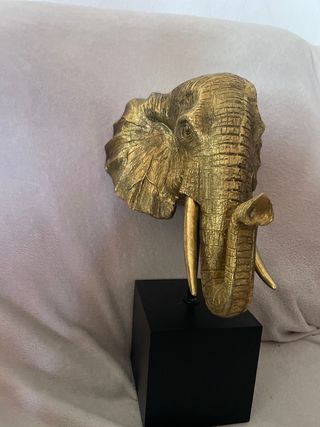 Elefante dorado - Figura decorativa