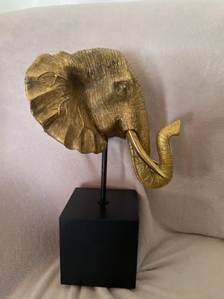 Elefante dorado - Figura decorativa