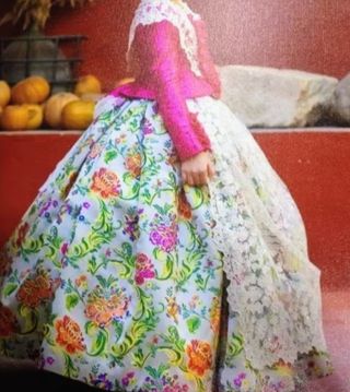 Traje fallera niña multicolor