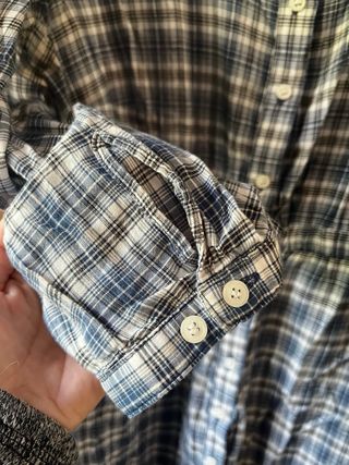 Camicetta quadretti blu-bianco L/XL