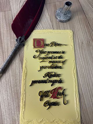 Carta Capitán Garfio a Peter Pan