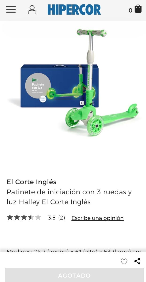 Patinete niño Halley