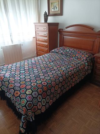 Colcha ganchillo multicolor - Cama 105