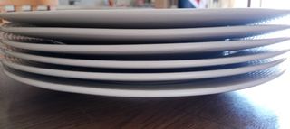 6 Piatti piani Tognana bianchi