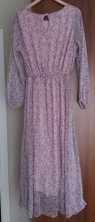 Vestido largo de manga larga