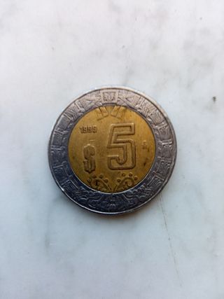 Moneta Messicana 5 pesos
