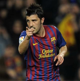 Maglia FC Barcelona David Villa autografata