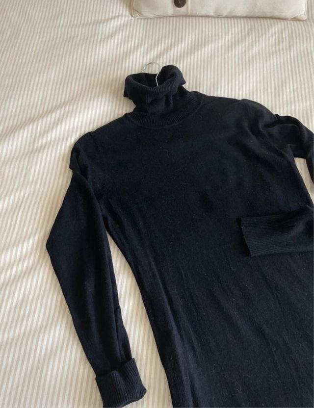 Vestido jersey negro