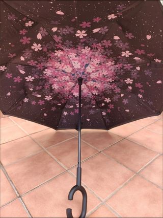 Paraguas invertido - Flores