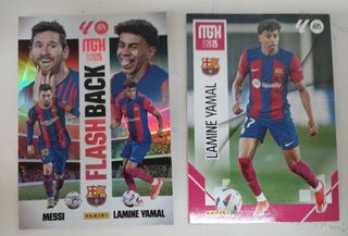 Lote Cromos Lamine Yamal MGK- Messi Flashback