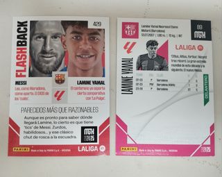 Lote Cromos Lamine Yamal MGK- Messi Flashback