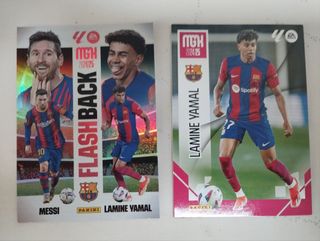 Lote Cromos Lamine Yamal MGK- Messi Flashback