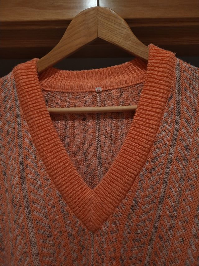 Jersey punto naranja talla 7