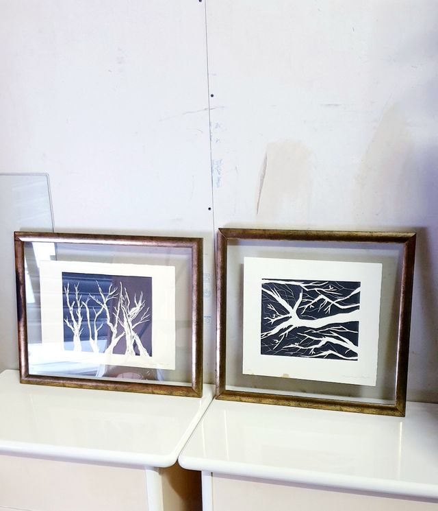 2 CUADROS DOBLE CRISTAL