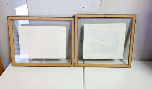 2 CUADROS DOBLE CRISTAL