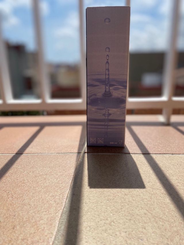 Botella agua cristal 500ml