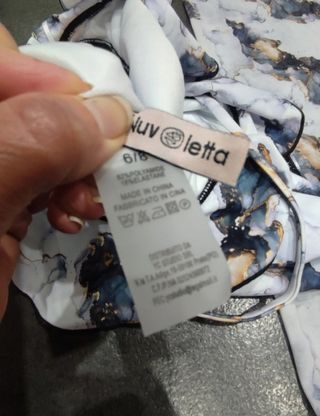 Costume da bagno bimba + pareo 6-8 anni