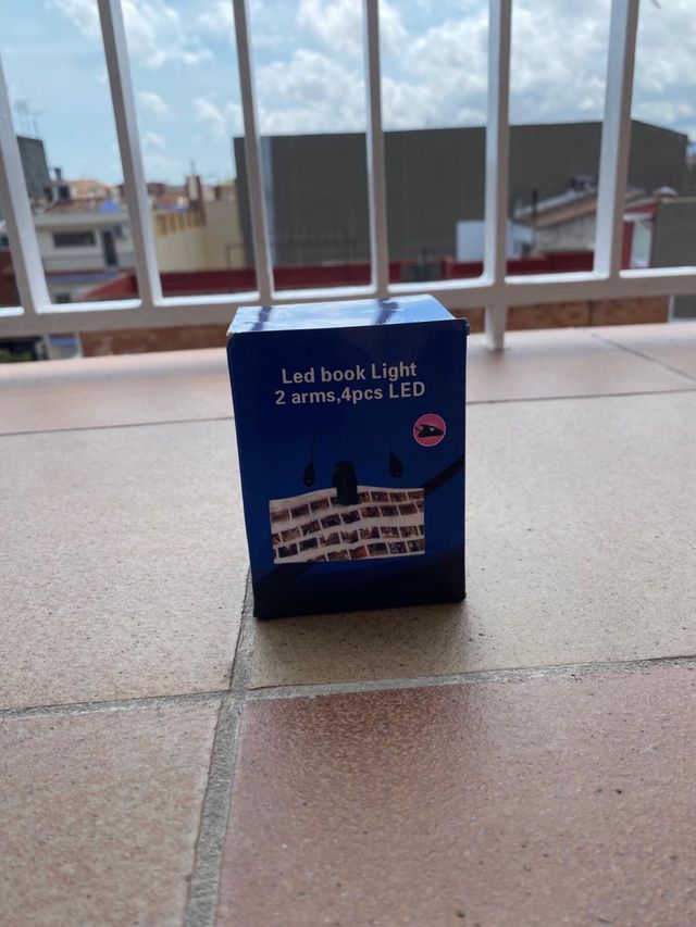 Luz LED lectura 2 brazos 4 LED