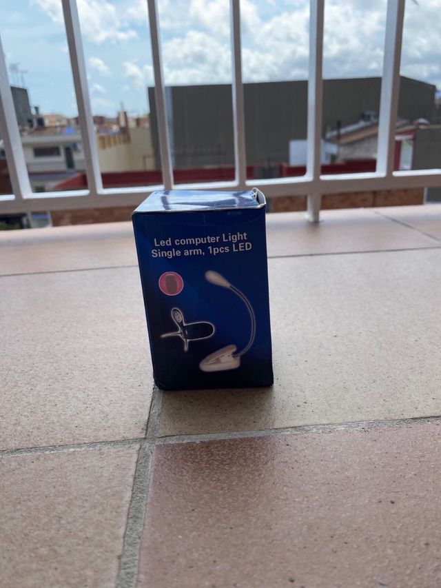 Luz LED lectura 2 brazos 4 LED