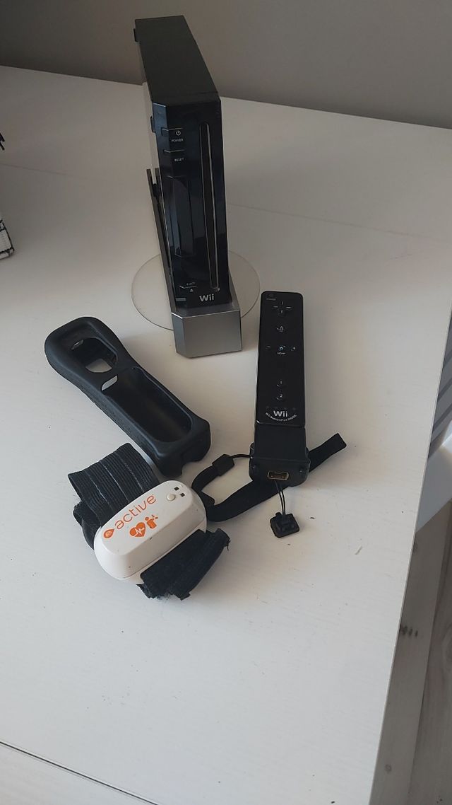 Wii negra y plateada - Consola