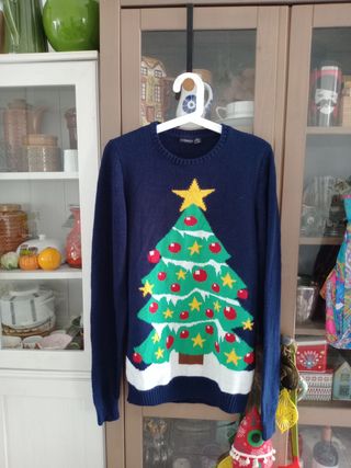 Jersey navideño azul