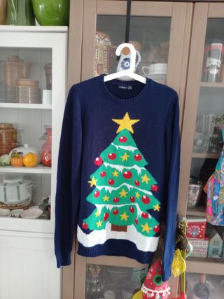 Jersey navideño azul