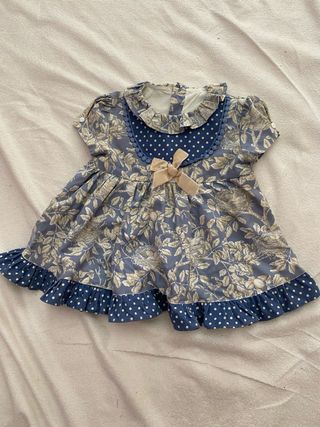 Vestido niña flores vintage