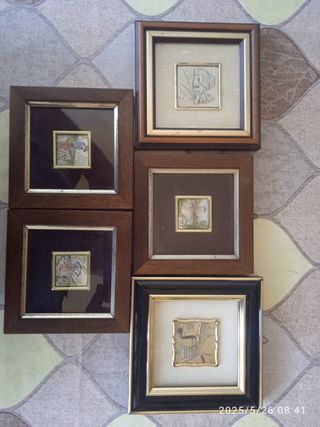 Quadretti miniati oro e/o argento anche singolarme