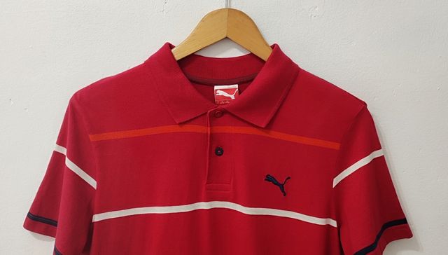 Polo algodón rojo hombre Puma Talla S