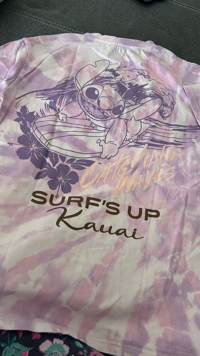 Camiseta Stitch surf t. 11-12