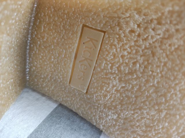 Zuecos Kickers marrones, talla 36