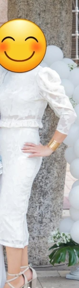 Conjunto blanco comunión madre