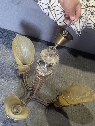 Apliques pared dorados - 4uds