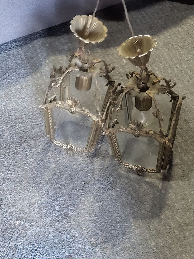 Apliques pared dorados - 4uds