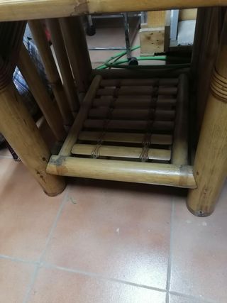 Mesa bambú - Estilo rústico