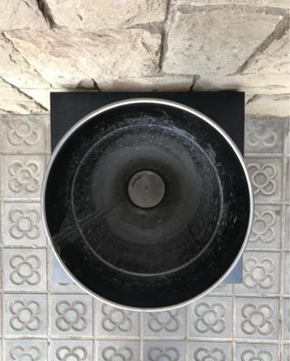 Paraguero vintage antiguo metálico