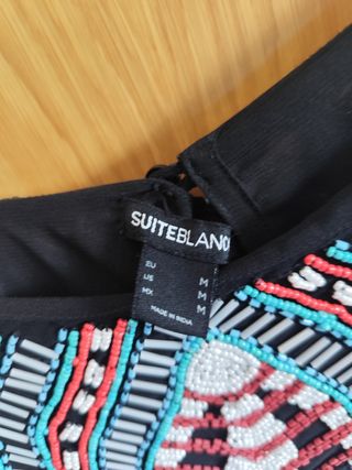 Mono corto SuiteBlanco negro y multicolor - talla 