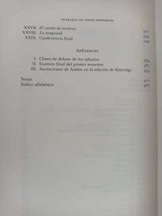 TRABAJOS AMOR DISPERSOS CONFERENCIAS SHAKESPEARE